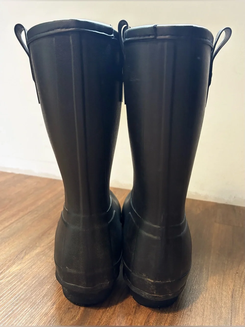 BLACK MENS WOMENS HUNTER SHORT RUBBER RAIN BOOTS